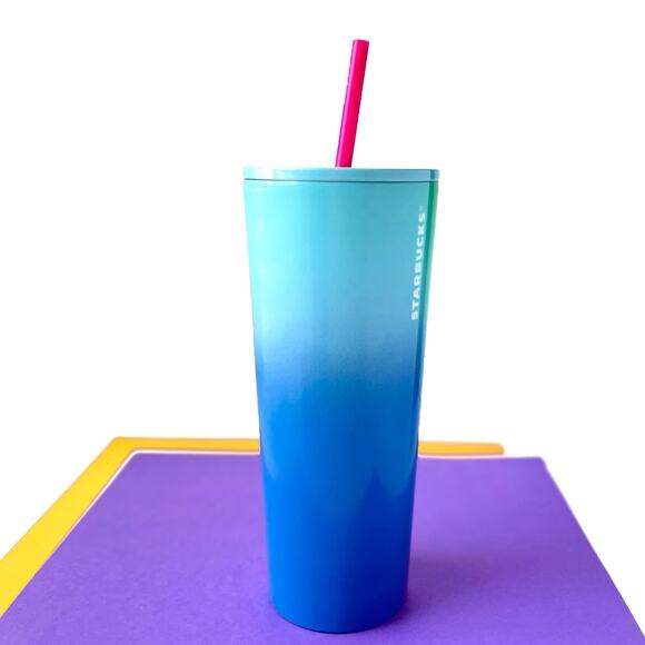 Starbucks Rainbow Tumbler Cup Venti - Ombre Gradient Tie Dye 2023 - Picture 2 of 6